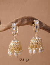 KV200119 - Beads hanging Jhumka Earrings 3-Zilmor